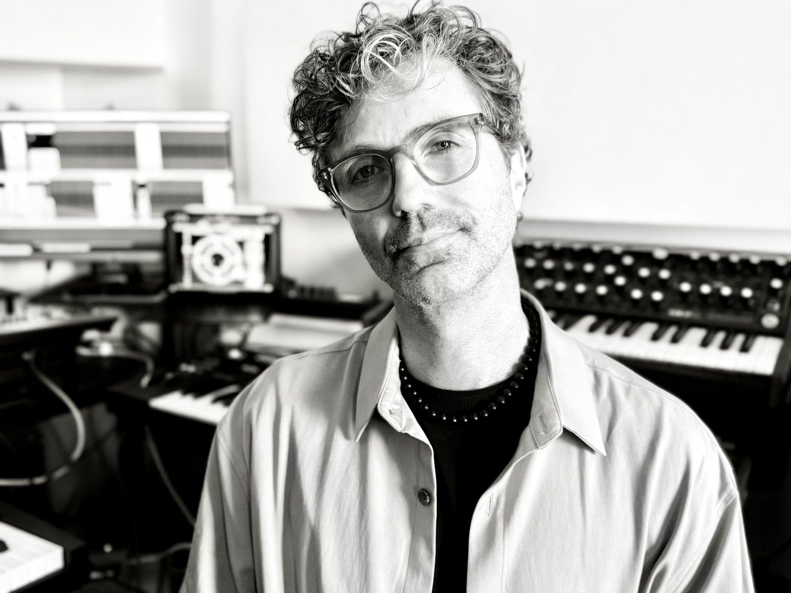 Ant Steep in the studio